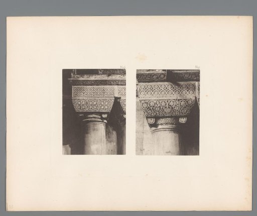 Two images of capitals from San Marco in Venice