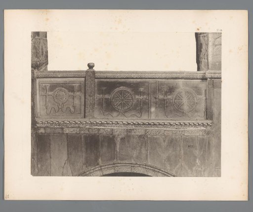 Balustrade with relief from San Marco in Venice