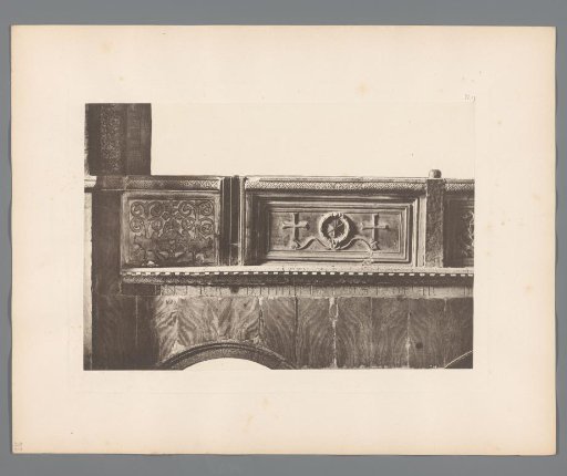 Balustrade with relief from San Marco in Venice
