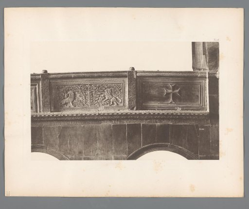 Balustrade with relief from San Marco in Venice