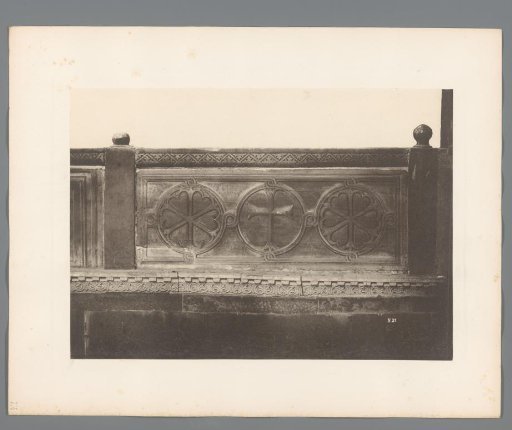 Balustrade with relief from San Marco in Venice