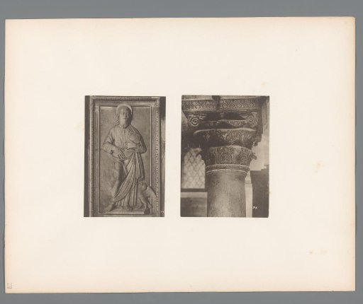 Relief of a Saint and a Corinthian Capital from San Marco, Venice