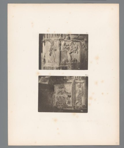 Two Views of Reliefs from San Marco, Venice