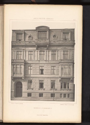 View of a residential house at Lützowplatz 10 in Berlin, Germany