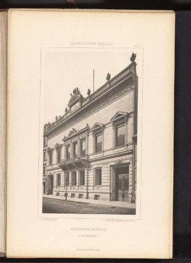View of a trade union building at Schadowstrasse 6 and 7 in Berlin, Germany