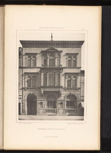 View of a residential house at Leipziger Strasse 121 in Berlin, Germany