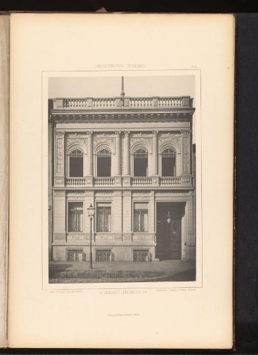 View of a residential house at Lindenstrasse 74 in Berlin, Germany