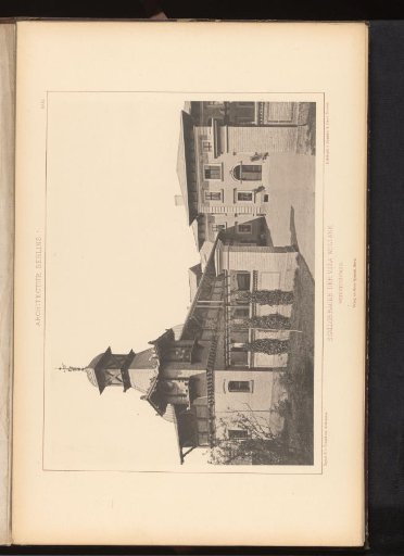 View of the stables of Villa Wollank at Weinbergsweg in Berlin, Germany