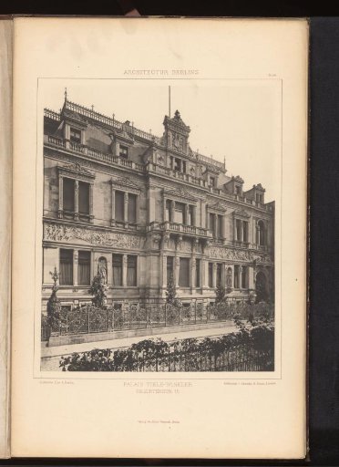 View of the Palais Tiele-Winckler at Regentenstrasse 15 in Berlin, Germany
