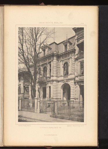 View of a residential house at Karlsbad 26 in Berlin, Germany