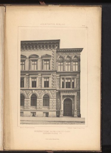 View of a bank at Behrenstrasse 7a in Berlin, Germany