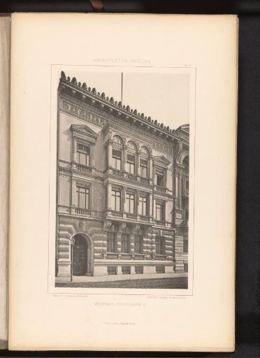 View of a Residence at Vossstrasse 17 in Berlin, Germany