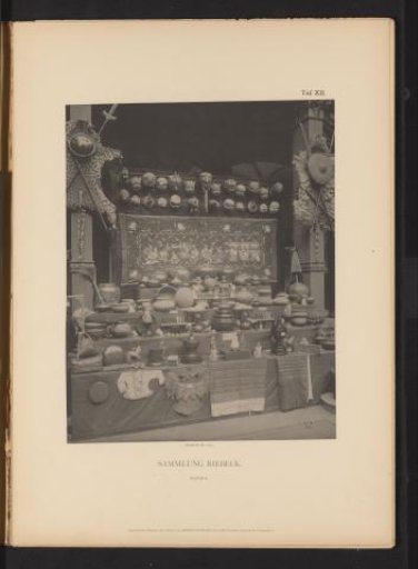 Objects from Myanmar from the Collection of Emil Riebeck in the courtyard of the Kunstgewerbemuseum in Berlin