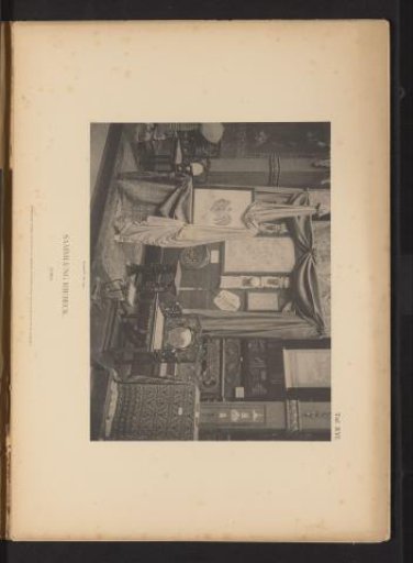Chinese paintings and furniture from the collection of Emil Riebeck, in the courtyard of the Kunstgewerbemuseum in Berlin