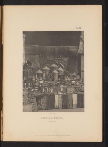 Objects from Chittagong from the Collection of Emil Riebeck in the courtyard of the Kunstgewerbemuseum in Berlin