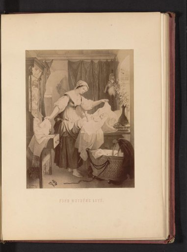Photographic reproduction of a drawing of a scene from a poem by Friedrich Schiller, by A. Müller