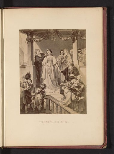 Photographic reproduction of a drawing of a scene from Das Lied von der Glocke by Friedrich Schiller, by A. Müller