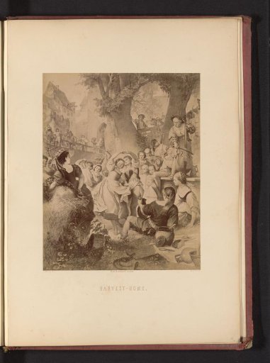 Photographic reproduction of a drawing of a scene from Das Lied von der Glocke by Friedrich Schiller, by A. Müller