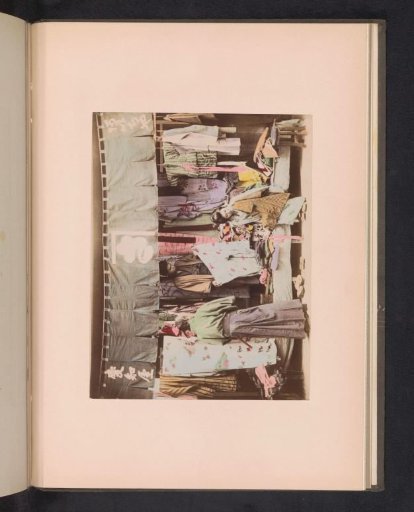 Display of goods from a second-hand clothing shop