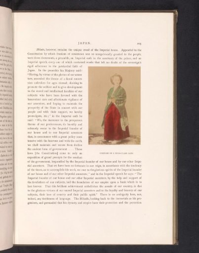 Costume of a high-class lady