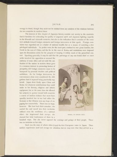 Geisha, or singing girls