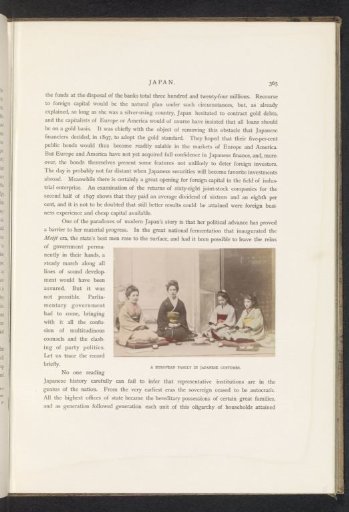 A European family in Japanese costumes