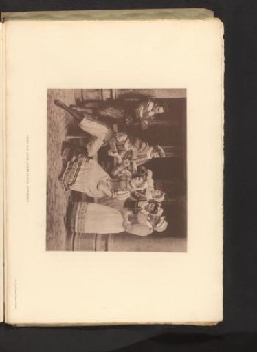 Group of young people in the Old Antwerp district at the 1894 World's Fair in Antwerp, Belgium
