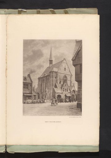 View of the Kapellestraat in Old Antwerp at the World Exhibition of 1894 in Antwerp
