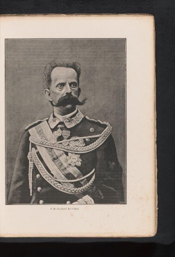 Portrait of King Umberto I of Italy