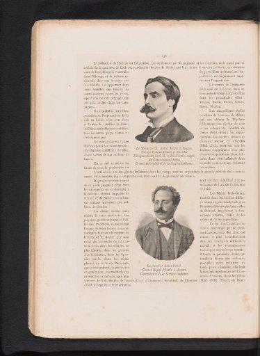 Portrait of Carlo Alberto Ferdinando Maffei di Boglio and a portrait of Louis Petich