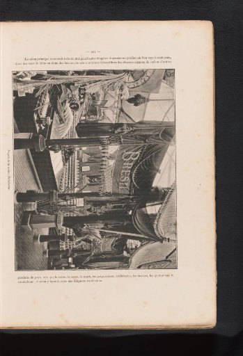 View of the Brazilian section of the World Exhibition of 1885 in Antwerp