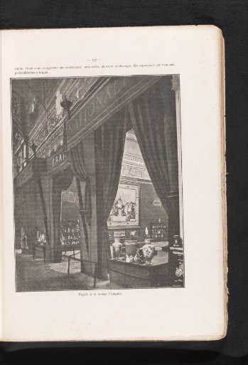 View of the French section of the 1885 World Exhibition in Antwerp