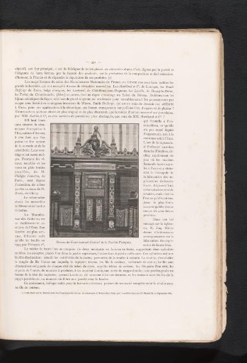 View of the office of the commissioner of the French section of the 1885 World Exhibition in Antwerp