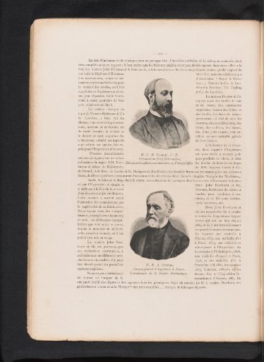 Portrait of C.M. Kennedy and a portrait of E.A. Grattan