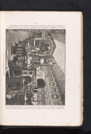 View of the gallery of the French section of the 1885 World Exhibition in Antwerp