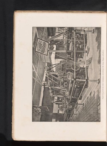View of the display of mechanical apparatus by George Hodgson at the 1885 World Exhibition in Antwerp