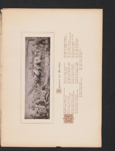 Reproduction of a painting of peasants and cows by a country road by Heinrich von Dörnberg