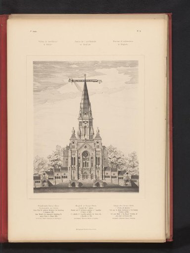 Reproduction of a design for a Campo Santo by Henri Blomme