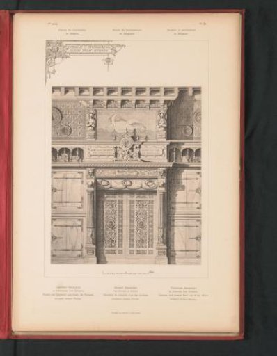 Reproduction of a design for the Steenackers warehouse in Antwerp, by Jean-Jacques Winders