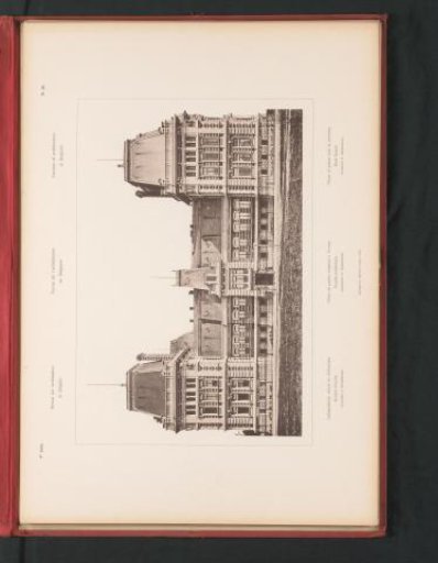 View of the rear of the Palace of Justice in Antwerp, Belgium