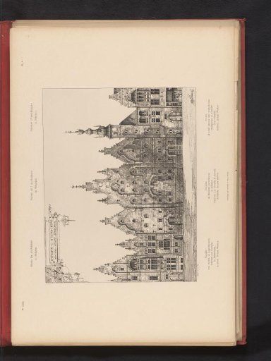 Reproduction of a design for houses and warehouses on the Solvynsstraat in Antwerp, by Jean-Jacques Winders