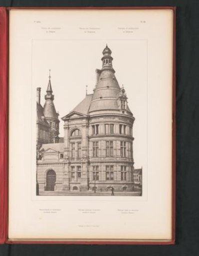 View of the building of the National Bank in Antwerp, Belgium