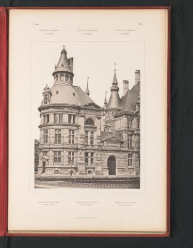 View of the building of the National Bank in Antwerp, Belgium
