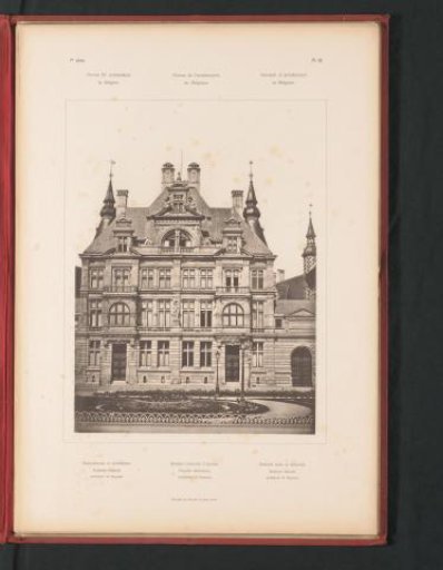 View of the building of the National Bank in Antwerp, Belgium