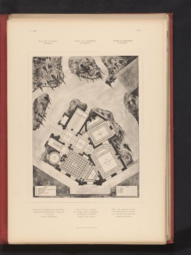 Reproduction of a plan for a hotel on the Boulevard de Tirlemont in Leuven, by Louis Boonen