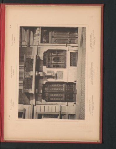 Detail of the ground floor of a residential house at Munthofstraat 6 in Brussels, Belgium