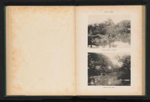 View of the gardens of a Daimio and a view of the Satake-no-Niwa in Tokyo, Japan