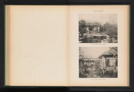 Two Views of a Tea House Garden in Negishi, Yokohama, Japan