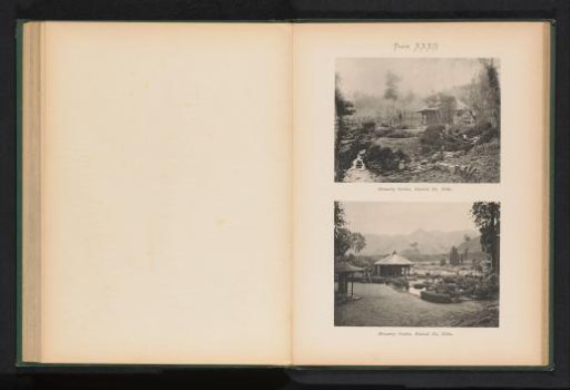 Two Views of the Gardens of the Dainichi-Do Monastery in Nikko, Japan