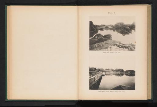 Two views of the Hamarikyu Gardens in Tokyo, Japan